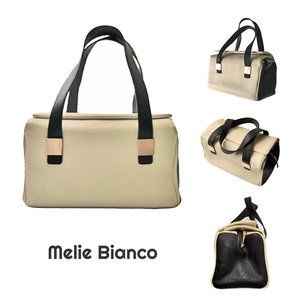 Melie Bianco Designer Doctor Square Satchel Handbag RARE